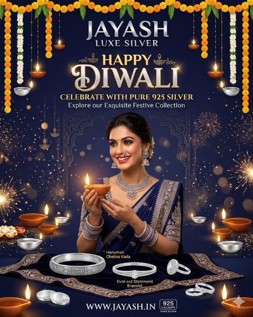 Happy Diwali — explore the festive collection in pure 925 silver