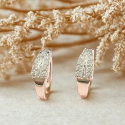 ✨ Shining Hoop Earrings – Elegant Sparkle In Every Curve thumbnail 1