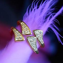 Adjustable Toe Rings In Silver & Rose Gold (1 Set) thumbnail 4