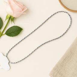 925 Sterling Silver Twisted Chain – Elegant Unisex Necklace thumbnail 1