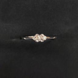 925 Silver Cluster Sparkle Ring (size 14) thumbnail 1