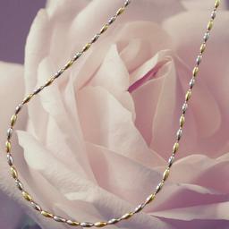 925 Silver Dual-tone Beaded Chain – Unisex thumbnail 3