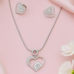 925 Silver Heartshine Pendant Set (without Chain) thumbnail 2