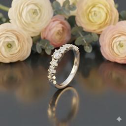 Celestial Sparkle Silver Ring Size :13 thumbnail 3
