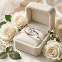 Silver Love Heart Ring – Minimal Romantic Band Size : 10 thumbnail 3