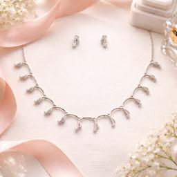 Midnight Melody Silver Necklace Set thumbnail 2