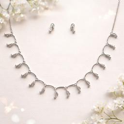 Midnight Melody Silver Necklace Set thumbnail 4
