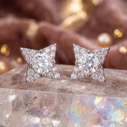 925 Silver Star Stud Earrings For Women | Tiny Sparkling Earrings thumbnail 1
