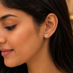 925 Silver Star Stud Earrings For Women | Tiny Sparkling Earrings thumbnail 2