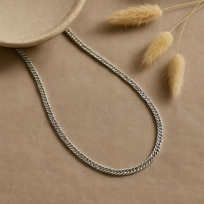 925 Sterling Silver Men's Curb Chain – Rugged & Refined — 925 silver, image 1