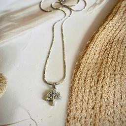 Elegant 925 Silver Tree Of Life Pendant With Chain thumbnail 3
