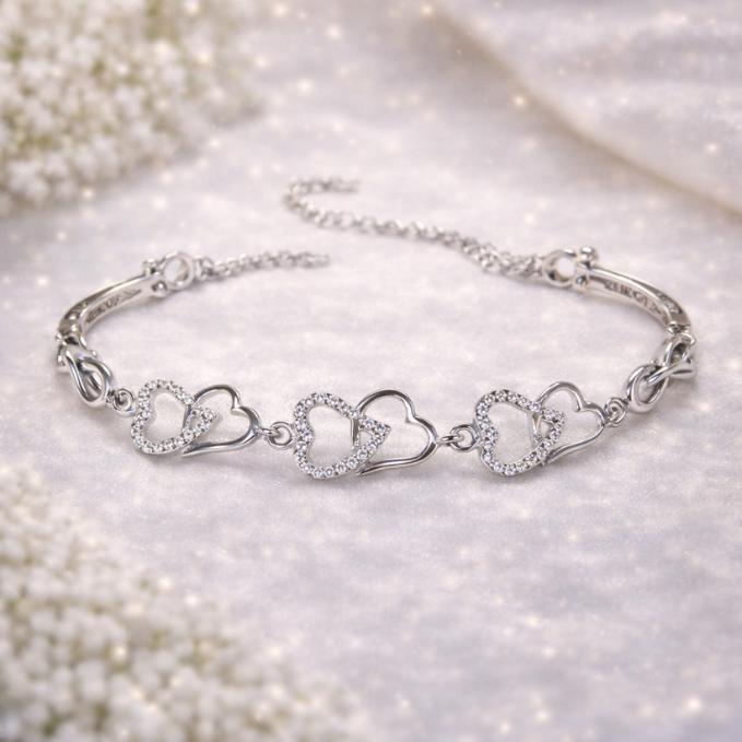 The Timeless Bond Infinity & Heart Bracelet — 925 silver, image 1