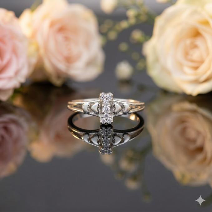 The Heartfelt Sparkle Band Size : 8 — 925 silver, image 1